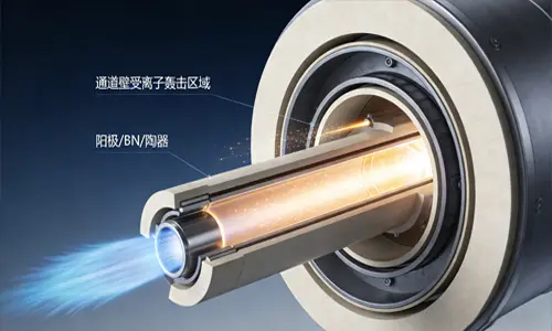 霍尔推力器放电通道材料与三维剖面结构