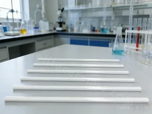 PBN夹持杆（热解氮化硼）样品在实验台展示｜PBN clamping rod (pyrolytic boron nitride) samples on lab bench