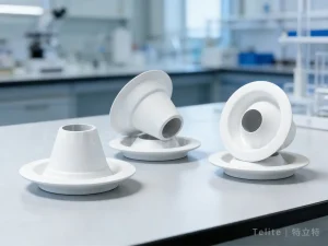 PBN喷嘴（法兰锥形绝缘喷嘴）样品展示｜PBN nozzle (flanged conical insulated nozzle), pyrolytic boron nitride