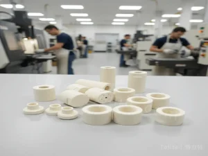 氧化铝陶瓷绝缘帽与绝缘螺栓套件，供气柱/封口/阳极柱常见叫法，螺纹与尺寸按图定制｜Alumina ceramic insulating caps and bolt kit, custom per drawing