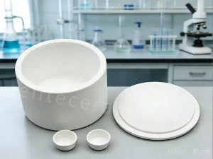 氮化硼烧结坩埚/承烧盒，用于陶瓷与粉体烧结承烧，适用于 AlN、Si₃N₄ 基材烧结｜BN crucible/box for sintering (AlN/Si3N4)